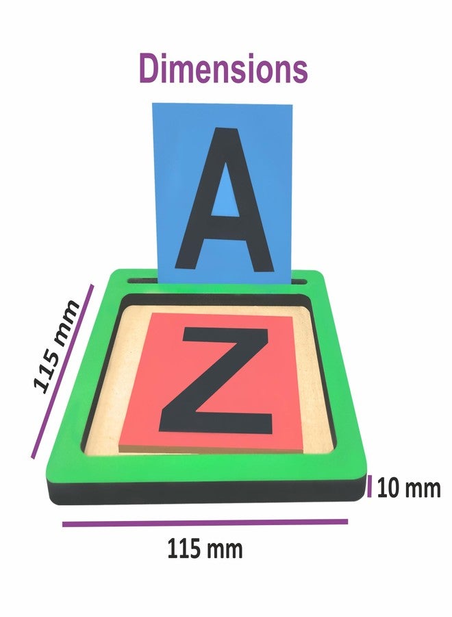 Tantrums Coloured Sand Paper with Tray | Learning Fun Education Puzzle Learning Aid for Kids (Multicolor Pieces) (Capital Alphabets) - Image 4